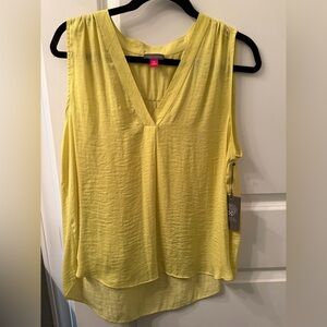 Vince Camuto Bright Lemon V-Neck Tank Top